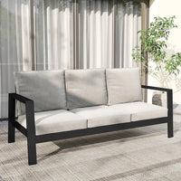 3-Seat Aluminum Outdoor Patio Sofa with 5-Inch Thick Cushions A Little Bit of Everything 🛍️